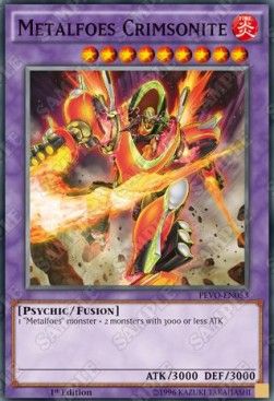 [ UK ] Metalfoes Crimsonite - PEVO-EN053 - Super Rare 1st Edition