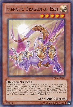 [ US ] Đồng giá 2K  Hieratic Dragon of Eset - GAOV-EN020 - Common