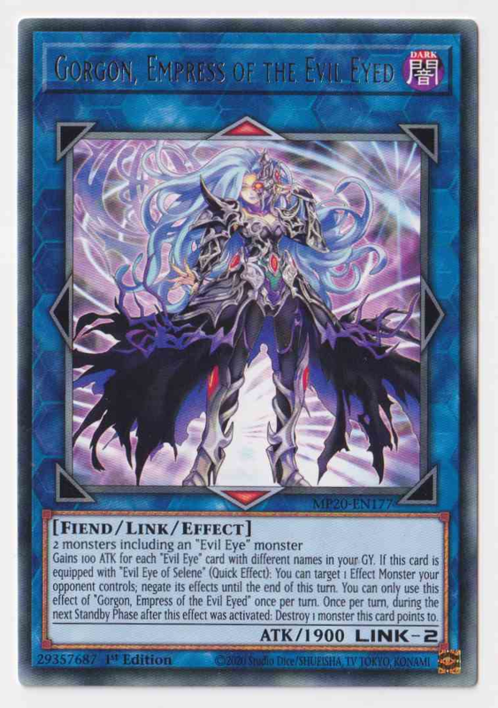 [ UK ] Gorgon, Empress of the Evil Eyed - MP20-EN177 - Rare 1st Edition