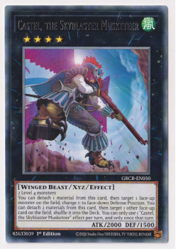 [ US ] Castel, the Skyblaster Musketeer - GRCR-EN050 - Rare 1st Edition