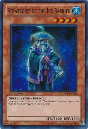 [ US ] Đồng giá 10K Strategist of the Ice Barrier - HA04-EN052 - Super Rare 1st Edition