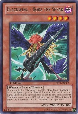 [ US ] Blackwing - Bora the Spear - DP11-EN002 - Rare 1st Edition