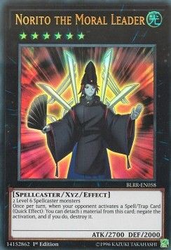 [ UK ] Norito the Moral Leader - BLRR-EN058 - Ultra Rare 1st Edition