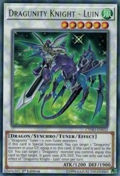 [ UK ] Dragunity Knight - Luin - CYHO-EN032 - Rare 1st Edition