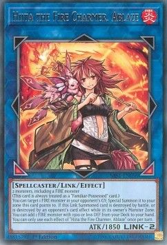 [ UK ] Hiita the Fire Charmer, Ablaze - SAST-EN056 - Rare 1st Edition