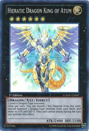 [ UK ] Hieratic Dragon King of Atum - GAOV-EN047 - Super Rare 1st Edition