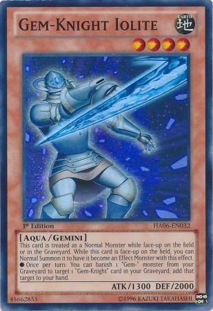 [ UK ] Đồng giá 10K Gem-Knight Iolite - HA06-EN032 - Super Rare 1st Edition