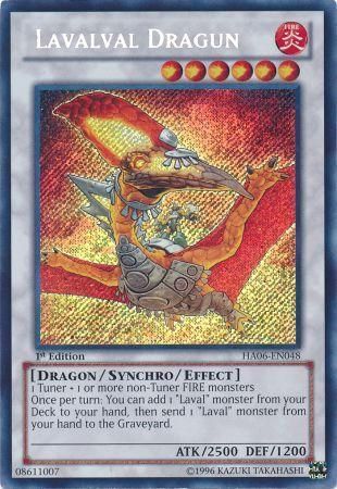 [ US ] Lavalval Dragun - HA06-EN048 - Secret Rare 1st Edition