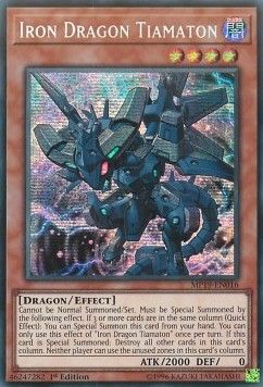 [ UK ] Iron Dragon Tiamaton - MP19-EN016 - Prismatic Secret Rare 1st Edition