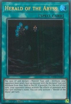 [ US ] Herald of the Abyss - MP19-EN201 - Ultra Rare 1st Edition