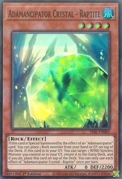 [ UK ] Đồng giá 10K Adamancipator Crystal - Raptite - SESL-EN005 - Super Rare 1st Edition