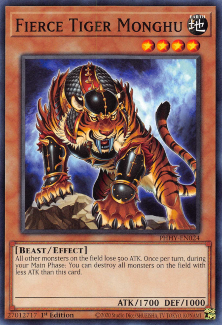 [ UK ] Fierce Tiger Monghu - PHHY-EN024 - Common - 1st Edition