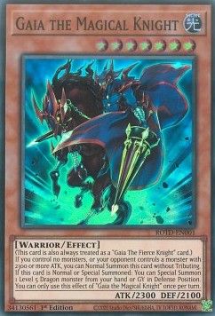 [ UK ] Gaia the Magical Knight - ROTD-EN001 - Super Rare 1st Edition