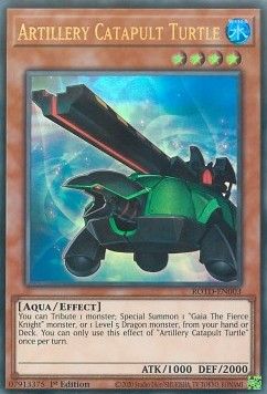 [ UK ] Artillery Catapult Turtle - ROTD-EN003 - Ultra Rare 1st Edition