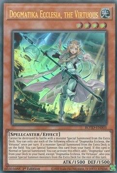 [ UK ] Dogmatika Ecclesia, the Virtuous - ROTD-EN005 - Ultra Rare 1st Edition