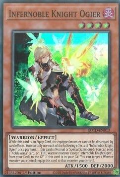 [ UK ] Infernoble Knight Ogier - ROTD-EN013 - Super Rare 1st Edition