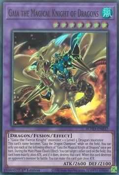 [ UK ] Gaia the Magical Knight of Dragons - ROTD-EN037 - Super Rare 1st Edition