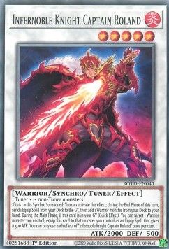 [ UK ] Infernoble Knight Captain Roland - ROTD-EN041 - Common 1st Edition