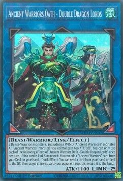 [ UK ] Ancient Warriors Oath - Double Dragon Lords - ROTD-EN048 - Super Rare 1st Edition