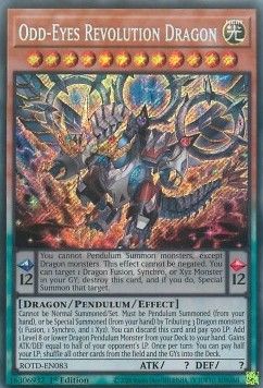 [ UK ] Odd-Eyes Revolution Dragon - ROTD-EN083 - Secret Rare 1st Edition