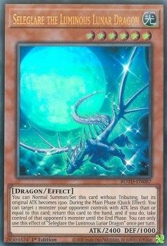 [ UK ] Seleglare the Luminous Lunar Dragon - ROTD-EN087 - Ultra Rare 1st Edition