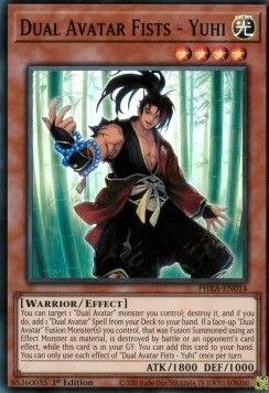 [ UK ] Dual Avatar Fists - Yuhi - PHRA-EN014 - Super Rare 1st Edition