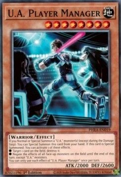 [ UK ] U.A. Player Manager - PHRA-EN019 - Common 1st Edition