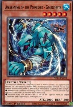 [ UK ] Awakening of the Possessed - Gagigobyte - PHRA-EN020 - Common 1st Edition