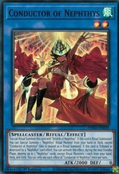 [ UK ] Conductor of Nephthys - PHRA-EN030 - Super Rare 1st Edition