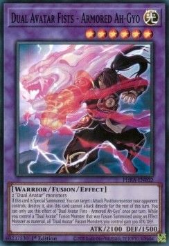 [ UK ] Dual Avatar Fists - Armored Ah-Gyo - PHRA-EN032 - Super Rare 1st Edition