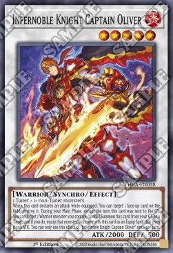 [ UK ] Infernoble Knight Captain Oliver - PHRA-EN038 - Super Rare 1st Edition