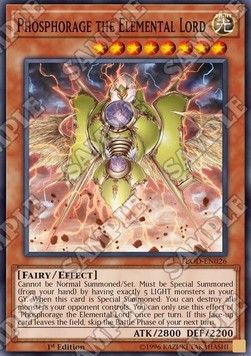 [ UK ] Phosphorage the Elemental Lord - FLOD-EN026 - Super Rare 1st Edition