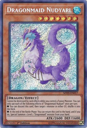 [ US ] Dragonmaid Nudyarl - MYFI-EN017 - Secret Rare 1st Edition