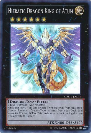 [ US ] Hieratic Dragon King of Atum - GAOV-EN047 - Super Rare 1st Edition