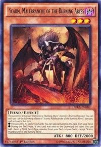 [ US ] Scarm, Malebranche of the Burning Abyss - DUEA-EN082 - Rare 1st Edition