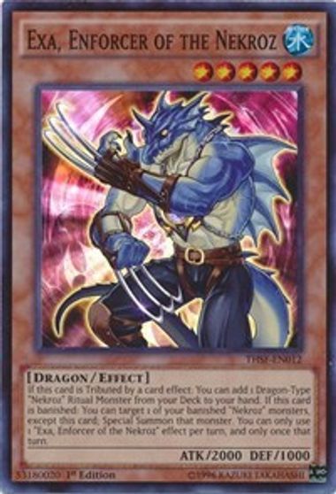 [ US ] Exa, Enforcer of the Nekroz - THSF-EN012 - Super Rare 1st Edition