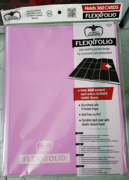 Album đựng card màu HỒNG - ultimate guard 3x3 PINK binder