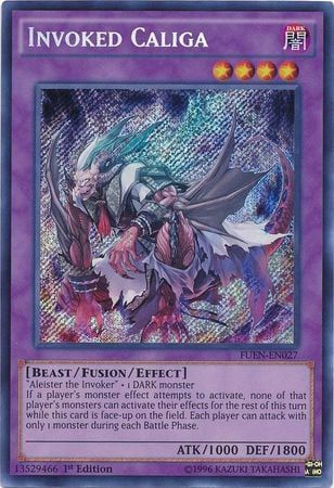 [ UK ] Invoked Caliga - FUEN-EN027 - Secret Rare 1st Edition