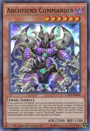 [ US ] Archfiend Commander - Archfiend Commander - CT11-EN006 - Super Rare