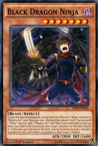 [ US ] Đồng giá 2K Black Dragon Ninja - TDIL-EN036 - Common 1st Edition