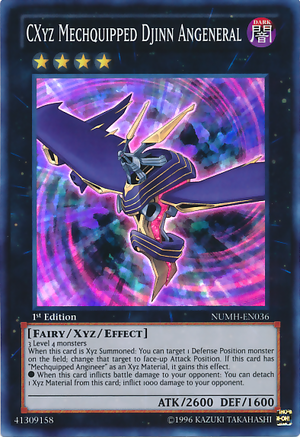 [ US ] CXyz Mechquipped Djinn Angeneral - NUMH-EN036 - Super Rare 1st Edition