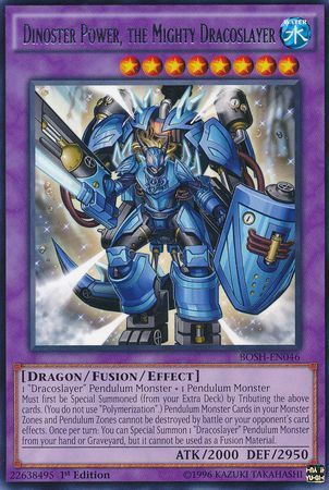 [ UK ] Dinoster Power, the Mighty Dracoslayer - BOSH-EN046 - Rare 1st Edition