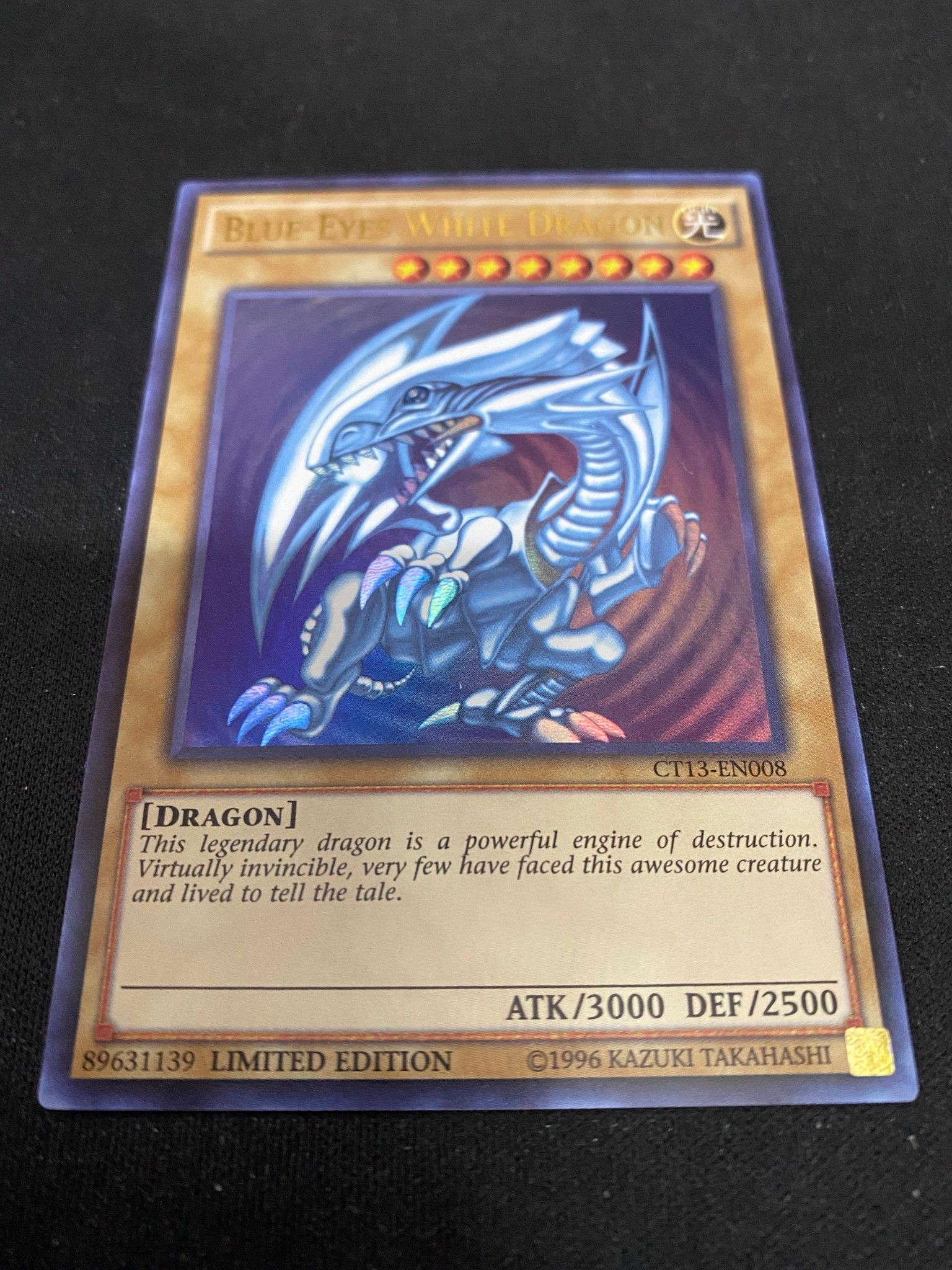 [ US ] Blue-Eyes White Dragon - CT13-EN008 - ULTRA RARE - LIMITED Edition