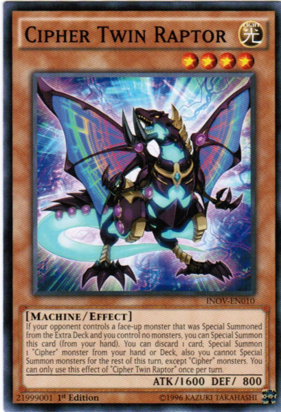 [ US ] Đồng giá 2K Cipher Twin Raptor - INOV-EN010 - Common 1st Edition