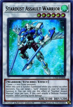 [ US ] Stardust Assault Warrior - CT15-EN008 - Ultra Rare Limited Edition