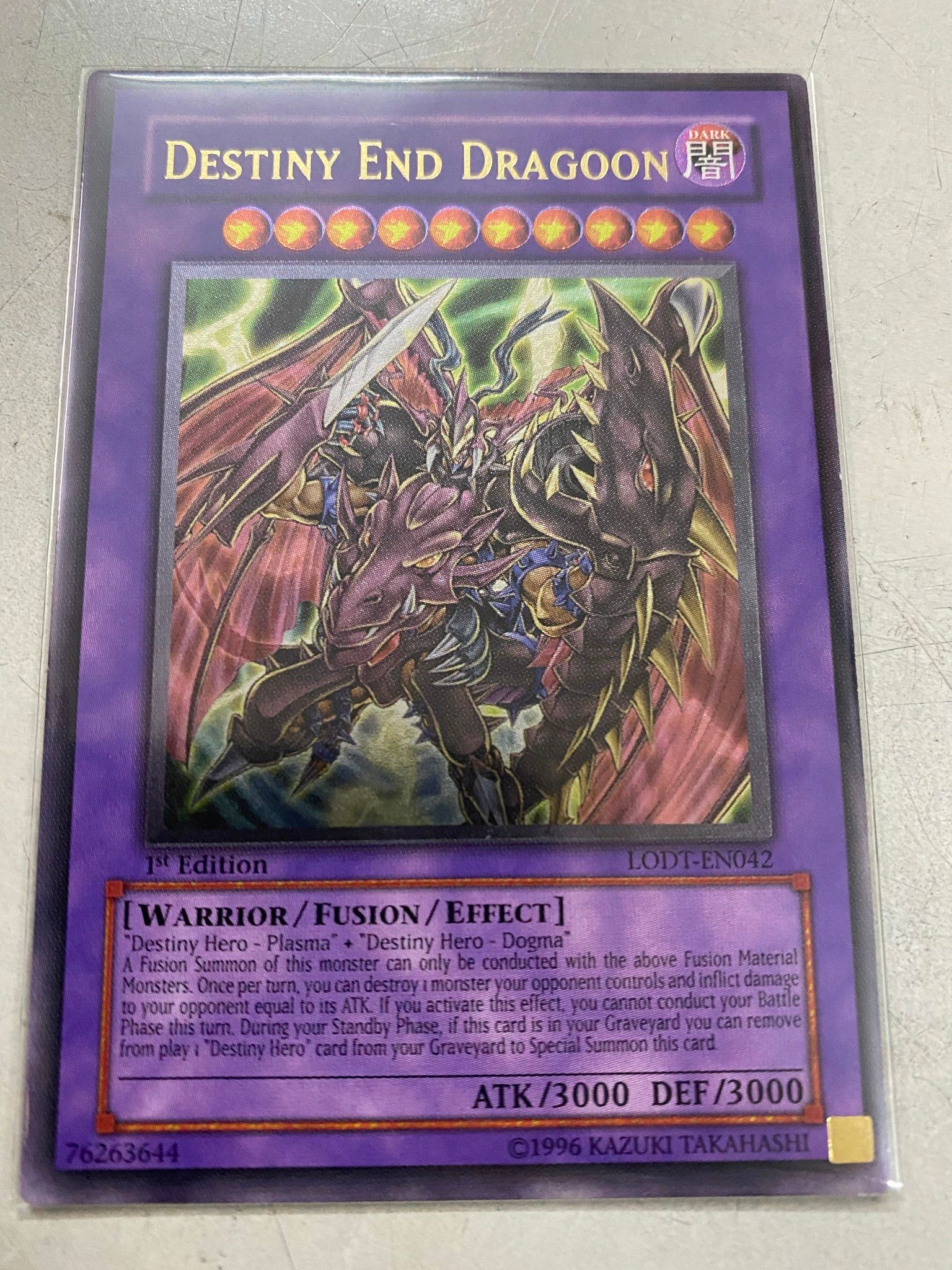 [ US ] Destiny End Dragoon - LODT-EN042 - Ultimate Rare 1st Edition