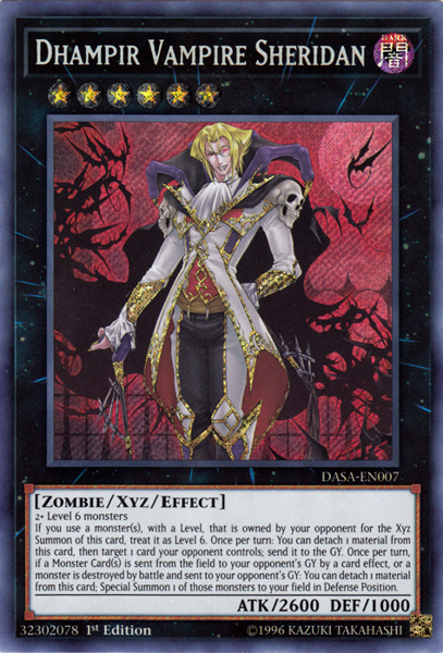 [ UK ] Dhampir Vampire Sheridan - DASA-EN007 - Secret Rare 1st Edition