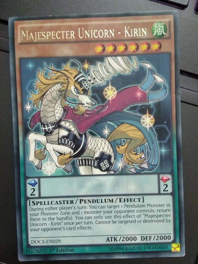 [ US ] Majespecter Unicorn - Kirin - DOCS-EN029 - Rare 1st Edition