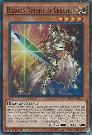 [ US ] Đồng giá 10K Dragon Knight of Creation - SR02-EN002 - Super Rare 1st Edition