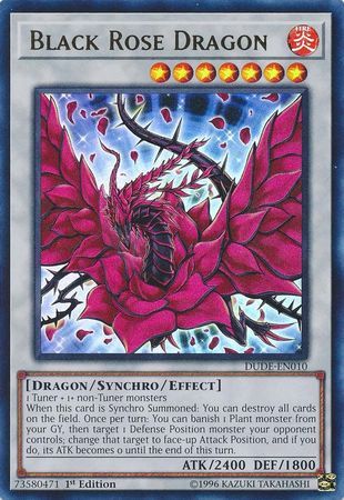 [ UK ] Black Rose Dragon - DUDE-EN010 - Ultra Rare 1st Edition